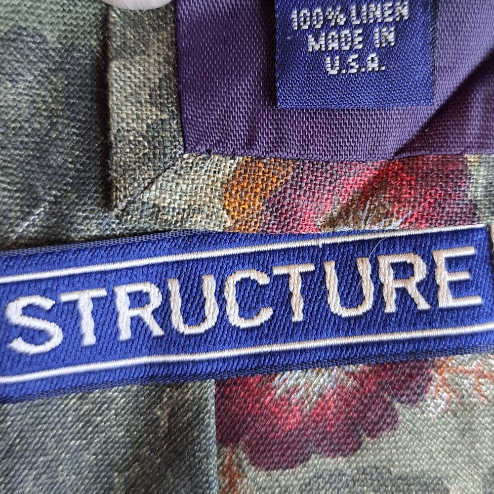 Structure Linen Tie - Picture 3 of 3